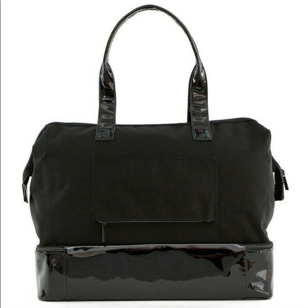 Beis Weekender Travel Bag Black Patent